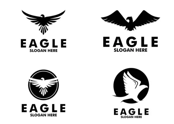 Kartal Logo Vektörü hayvan tasarım şablonu
