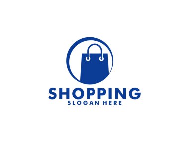 mutlu dükkan logo tasarım şablonu. logo tasarım stok alışveriş