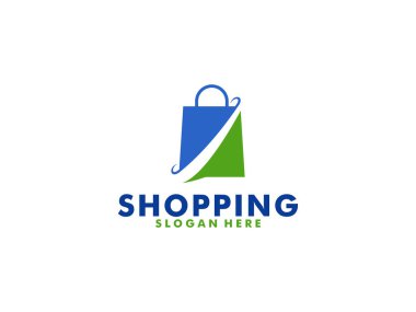 mutlu dükkan logo tasarım şablonu. logo tasarım stok alışveriş