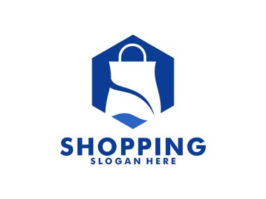 mutlu dükkan logo tasarım şablonu. logo tasarım stok alışveriş