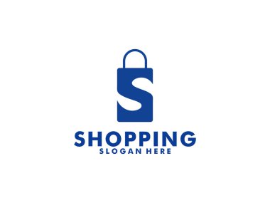 mutlu dükkan logo tasarım şablonu. logo tasarım stok alışveriş