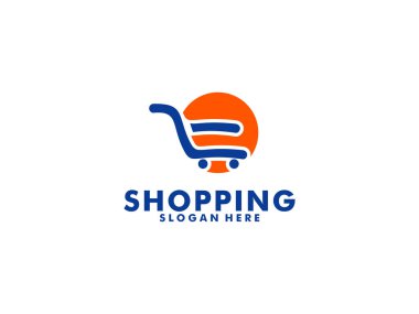 mutlu dükkan logo tasarım şablonu. logo tasarım stok alışveriş