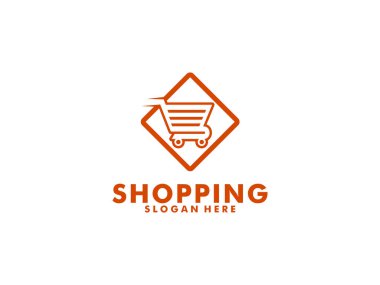 mutlu dükkan logo tasarım şablonu. logo tasarım stok alışveriş