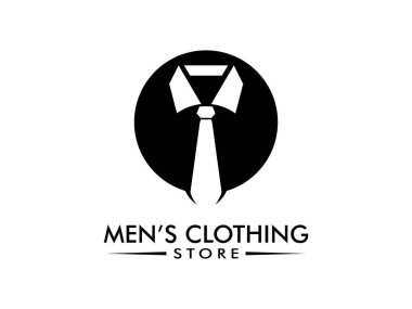 Giyim mağazası logosu, kumaş logosu tasarım ilham kaynağı. vektör illüstrasyonu