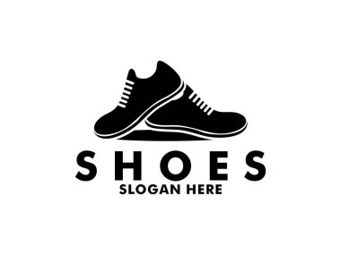 Ayakkabı logo vektörü, logo vektör şablonu çalışıyor