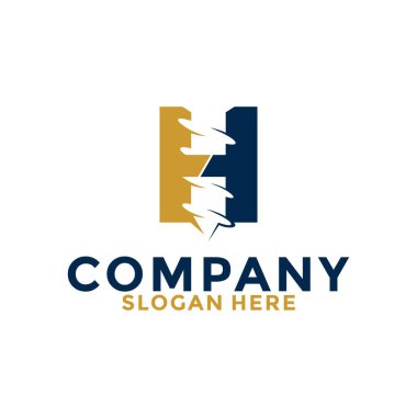 İlk harf H matkap logo vektörü, Drill Logo tasarım şablonu ile ilk harf
