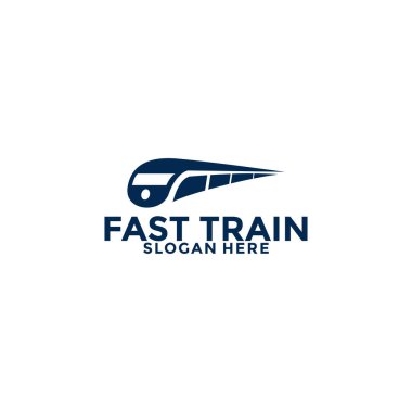 Tren logosu çizimi. Hızlı tren logosu. Hızlı tren logosu simgesi.