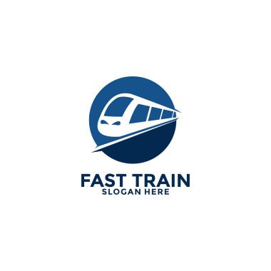 Tren logosu çizimi. Hızlı tren logosu. Hızlı tren logosu simgesi.