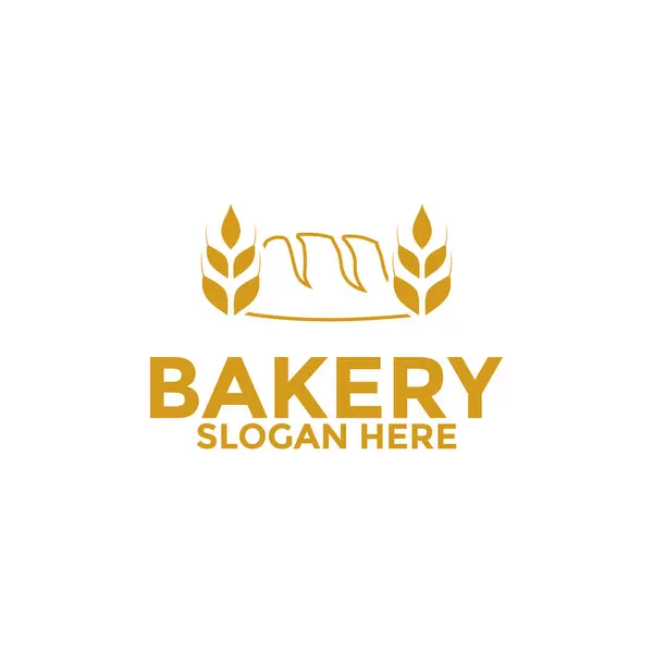 Ekmek logosu, fırın logosu vektör tasarım şablonu