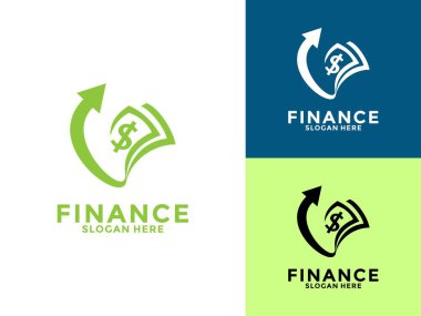 Para sembollü finans ve muhasebe logosu tasarımı, finansal iş logosu kavramları