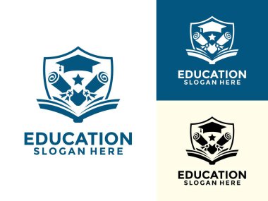 Eğitim logosu, Eğitim Üniversitesi logosu Mezuniyet Şapkası ve Kalkanı