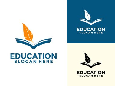 Eğitim logosu şablonu, Eğitim Üniversitesi logosu Mezuniyet Şapkası ve Kitap