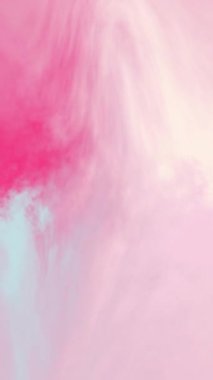 Akıcı gradyan karışımı canlı pembe ve mavi kombinasyonlu koyu pembe renk. Sıvı gradyan animasyonu. Soyut dikey video arkaplanı,