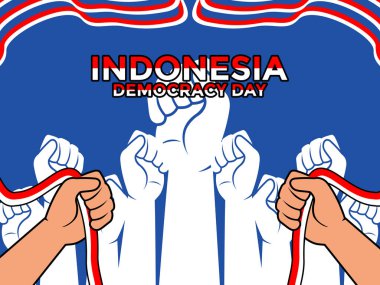 Endonezya Demokrasi Günü Vektör İllüstrasyonu, Endonezya Demokrasi Günü arka plan vektörü
