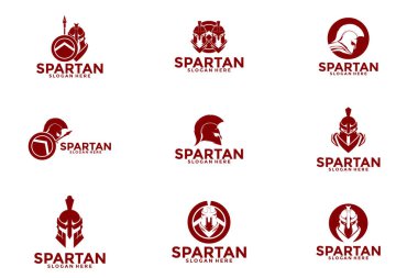 Primium Sparta logo tasarım vektörü kümesi