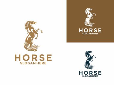 Horse Elegant Logo Symbol Vector, simple horse logo vector illustration clipart