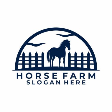 Zarif ev çiftliği logo tasarım vektör şablonu