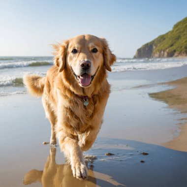 Güzel Golden Retriever köpeği ve Labrador Retriever köpeği