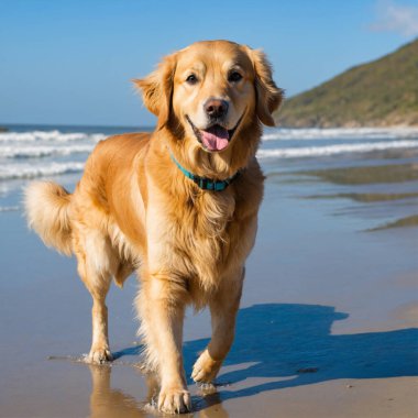 Güzel Golden Retriever köpeği ve Labrador Retriever köpeği