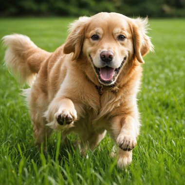 Güzel Golden Retriever köpeği ve Labrador Retriever köpeği