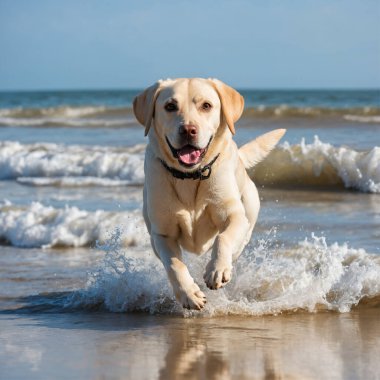 Güzel Golden Retriever köpeği ve Labrador Retriever köpeği