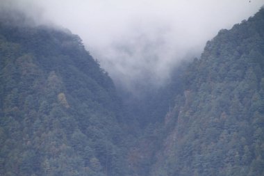 Dağların güzel manzarası