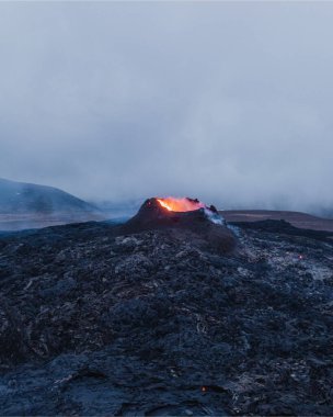 Volkanik krater, Fagradalls volkan patlaması, İzlanda