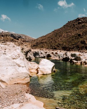Wadi Dirhur Kanyonu, Socotra Yemen 'de yeşil su