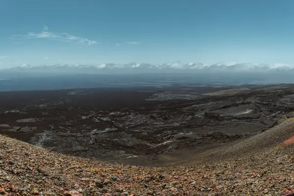 stock image View from the summit of Volcano Chico on Isla Isabela in the Galapagos Islands, Ecuador,