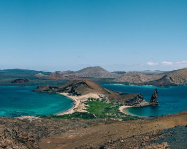 Galapagos 'taki Bartolome Adası' nda zirve rock manzarası