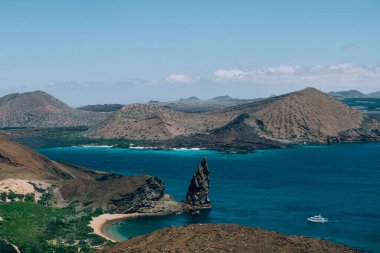 Galapagos 'taki Bartolome Adası' nda zirve rock manzarası