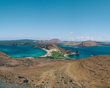 Galapagos 'taki Bartolome Adası' nda zirve rock manzarası