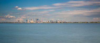 Tampa Bay RiverWalk Hillsborough River long exposure reflection. Hillsborough County May 2024 clipart