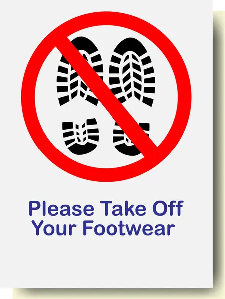 Lütfen ayakkabılarınızı sadece beyaz arka plana takın. Vektör illüstrasyonu