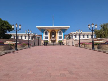 Muscat, Umman Kings Sarayı cepheden.