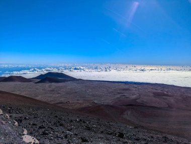 Mauna Kea 'nın zirvesinden güzel manzara