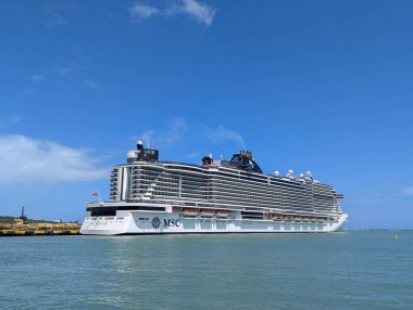2025.03.31. MSC Deniz Pelerini gemisi Puerto Plata 'ya yanaştı.