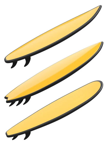 Set Planche Surf Pour Surfer Été Sur Une Planche Surf — Photo