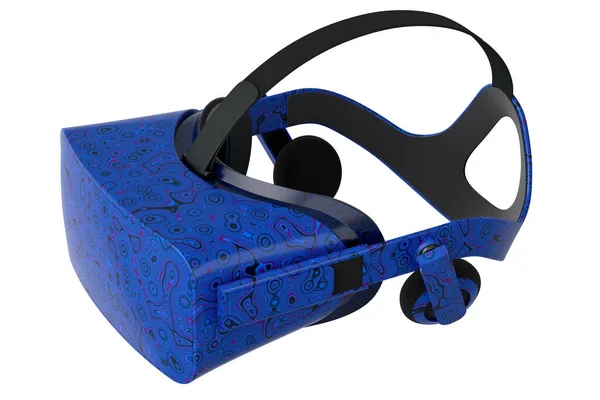 Gafas Realidad Virtual Realistas Con Patrón Ondulado Sin Costuras Aislado — Foto de Stock