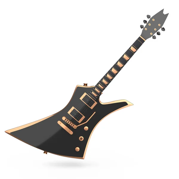 라이트 어쿠스틱 기타는 배경에 분리되어 가게를 헤비메탈 기타가 페스티벌 포스터 — 스톡 사진