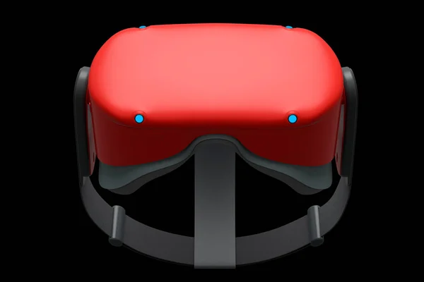 Virtual Reality Brille Isoliert Auf Schwarzem Hintergrund Rendering Von Brillen — Stockfoto