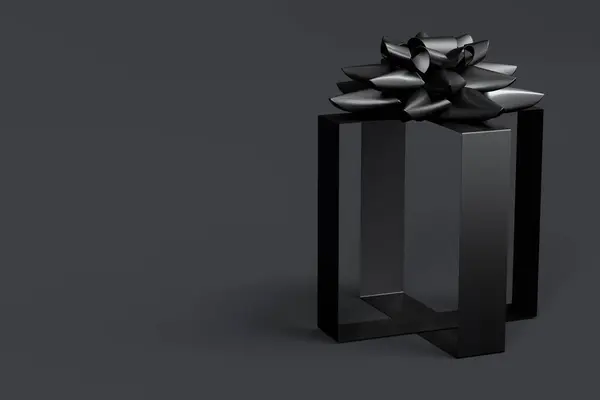 상자는 위에서 떨어지고 있습니다 인사말 디자인의 크리스마스 프라이데이 — 스톡 사진