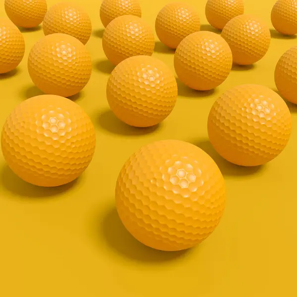 Golf ball on teee isolated on monochrome background. 3d rendering of sport accessories for team playing games