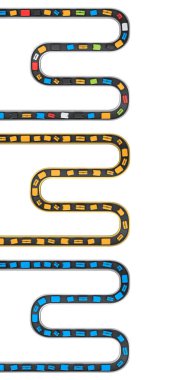 Havalimanı bagaj bandı ya da bagaj teslim alanı beyaz arka planda bavullarla dolu. Seyahat tatil konseptinin 3D sunucusu.