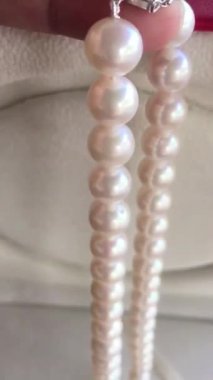 Eşsiz Gümüş Kaynak Detaylı Zarif Beyaz İnci Kolye