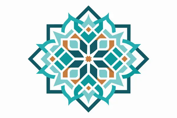 stock vector Delve into the intricate world of Islamic geometric art, where delicate patterns intertwine to form mesmerizing designs. 