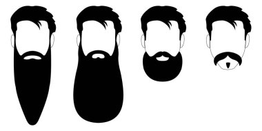Erkek modası. Sakal. Berber dükkanı. Kuaför salonu. Görüntü.