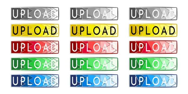 Gönderme düğmeleri, ok, set, illüstrasyon