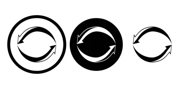 Geri dönüşüm. Ekoloji. Logo. Ok çemberi. Görüntü