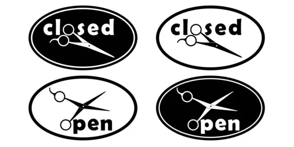 Kuaför salonu. Kapalı, açık. Berber dükkanı. Görüntü.